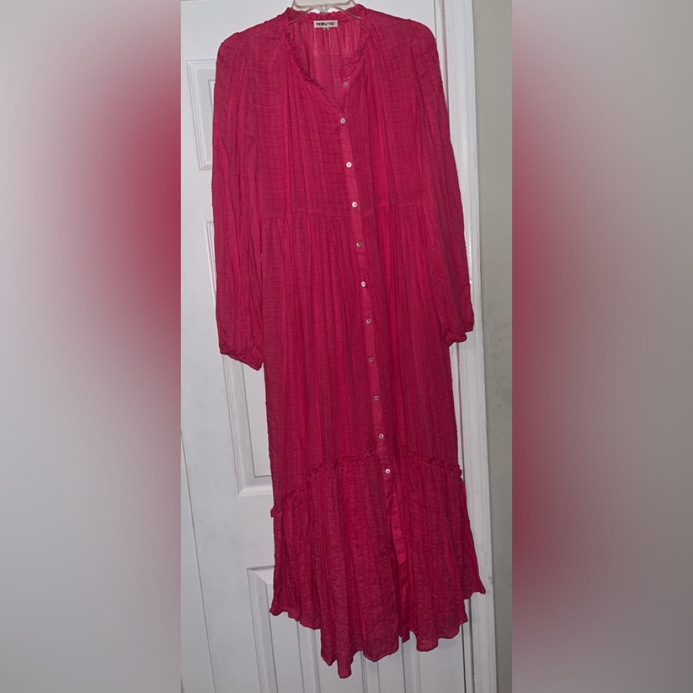 Beautiful, MainStrip Maxi Pink Dress, Size Large